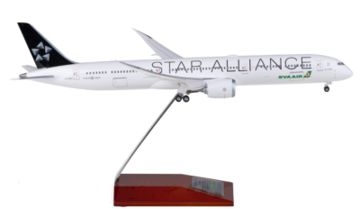 1:200 34CM Hogan EVA AIR STAR ALLIANCE BOEING 787-10 Airplane ABS