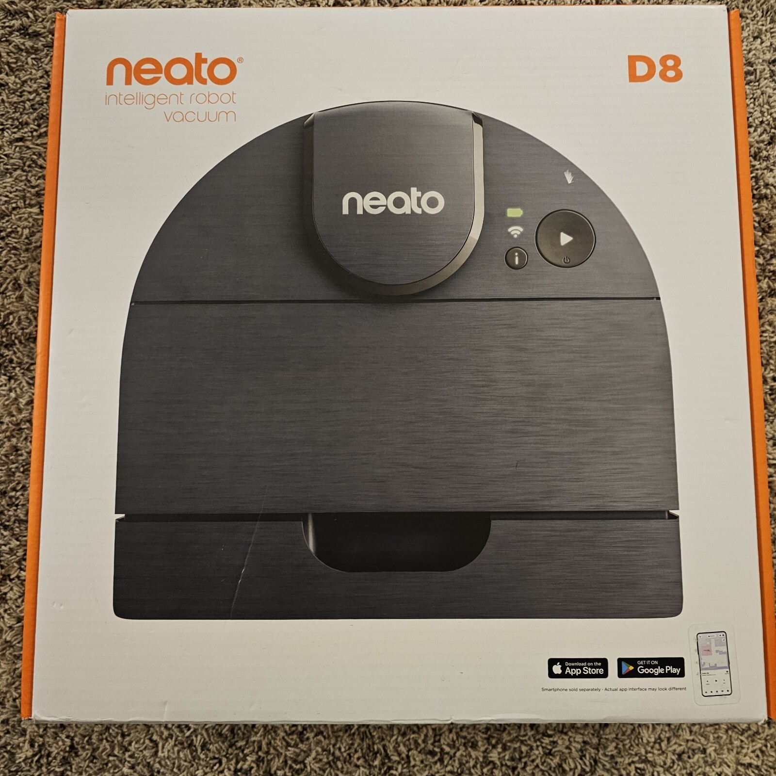 Neato D8 Intelligent Robot Vacuum LIDAR Laser Navigation WiFi Black
