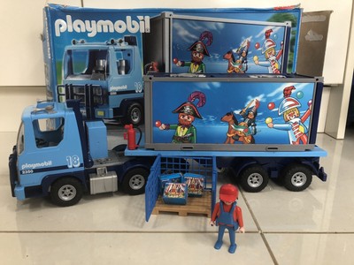 playmobil truck with trailer