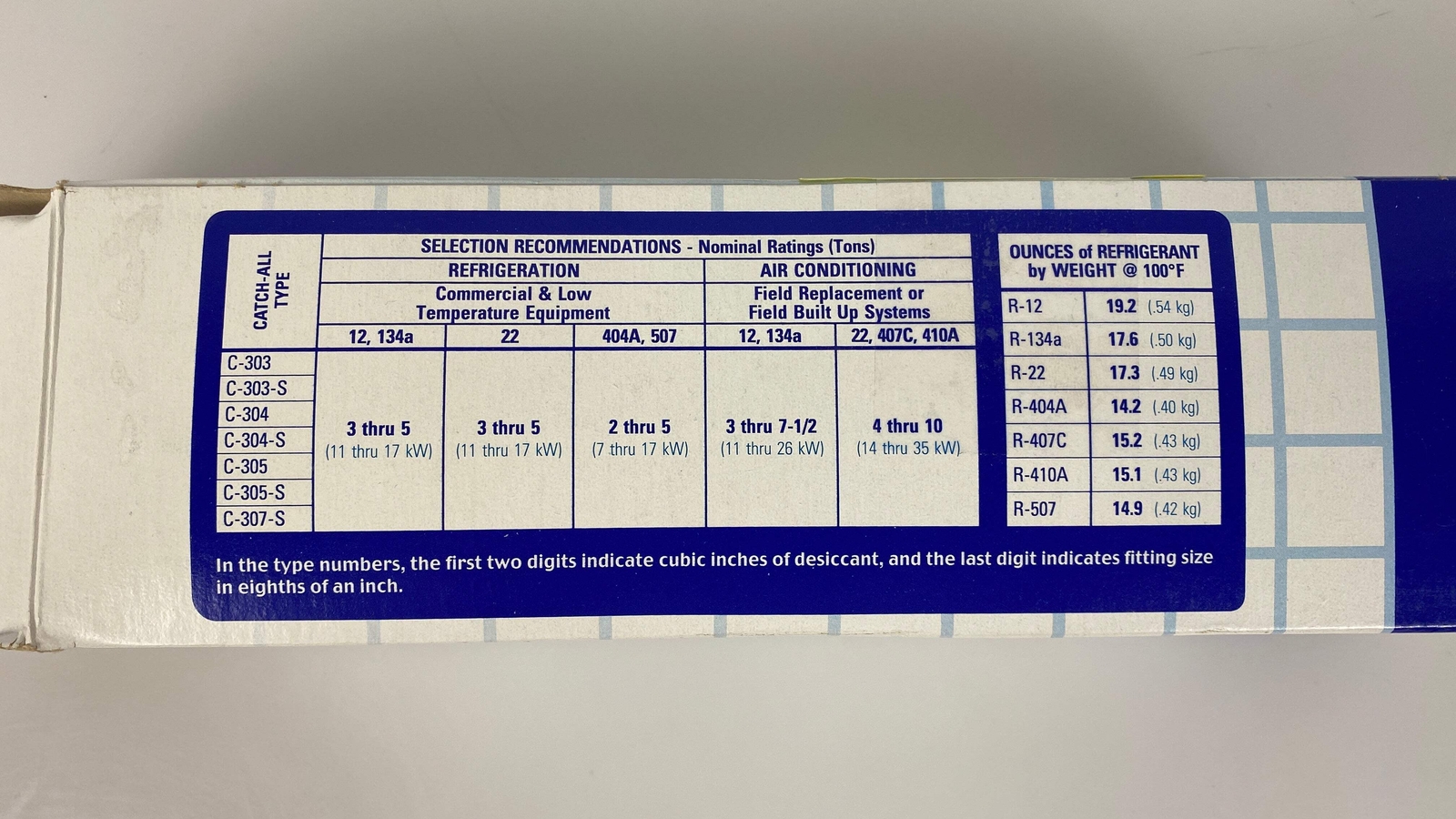 Sporlan "Catch All" #C-304-S-HH 1/2" ODF Solder Drier Filter