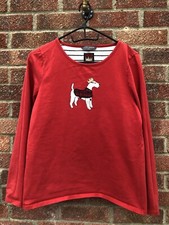 Laura Ahley Red Dog T Shirt Size 12