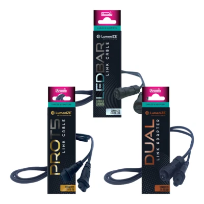 Arcadia LumenIZE 1.2m Linking Cable Fits Up To 10 LumenIZE Lighting Kits