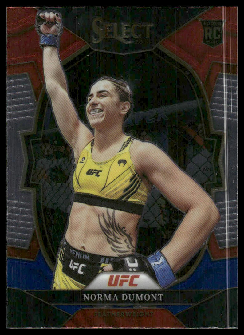 2023 Panini Select UFC #41 Norma Dumont Red and Blue