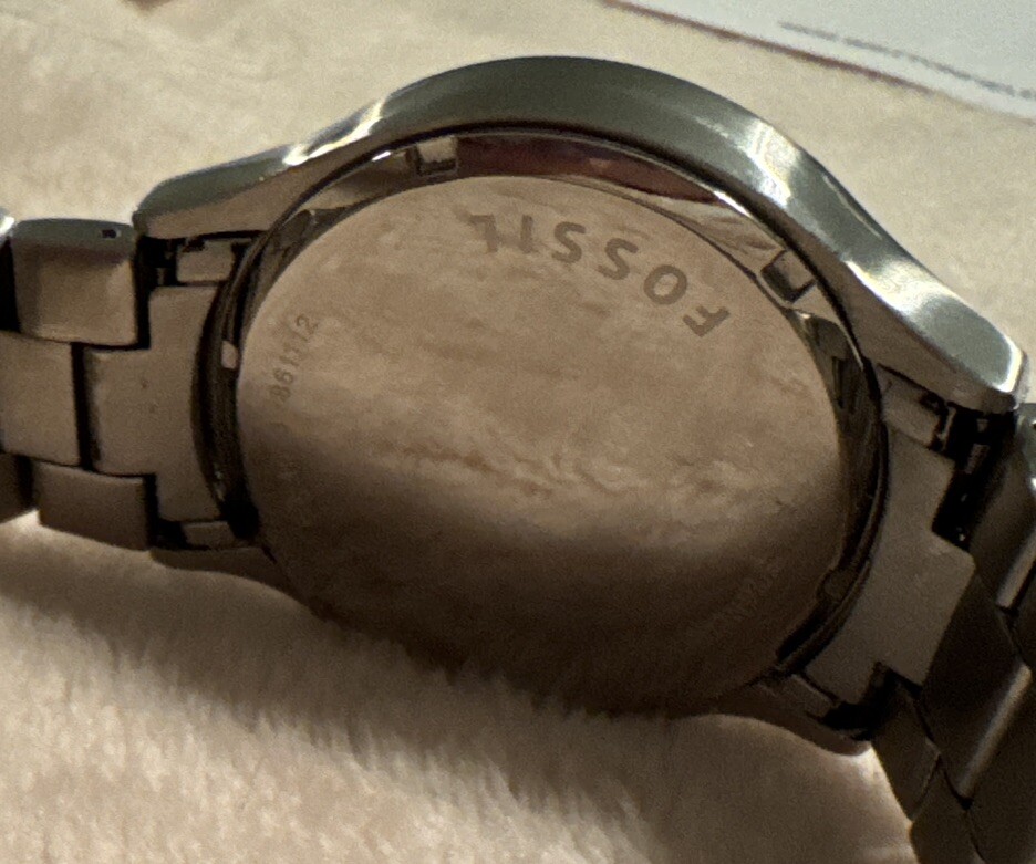 『FOSSIL（フォッシル）』非売品ボブルヘッド Fossil FS4673 Ansel Black Dial Stainless Steel Chronograph Men's