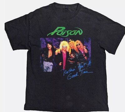 Poison バンドTシャツ New Rare Poison Band Tour Shirt Short Sleeve Unisex S-5XL Shirt | eBay