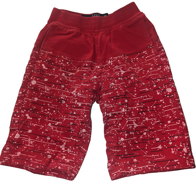 Switch Remarkable Child jogger pants elastic waist size XL 7 Red White Splatter 