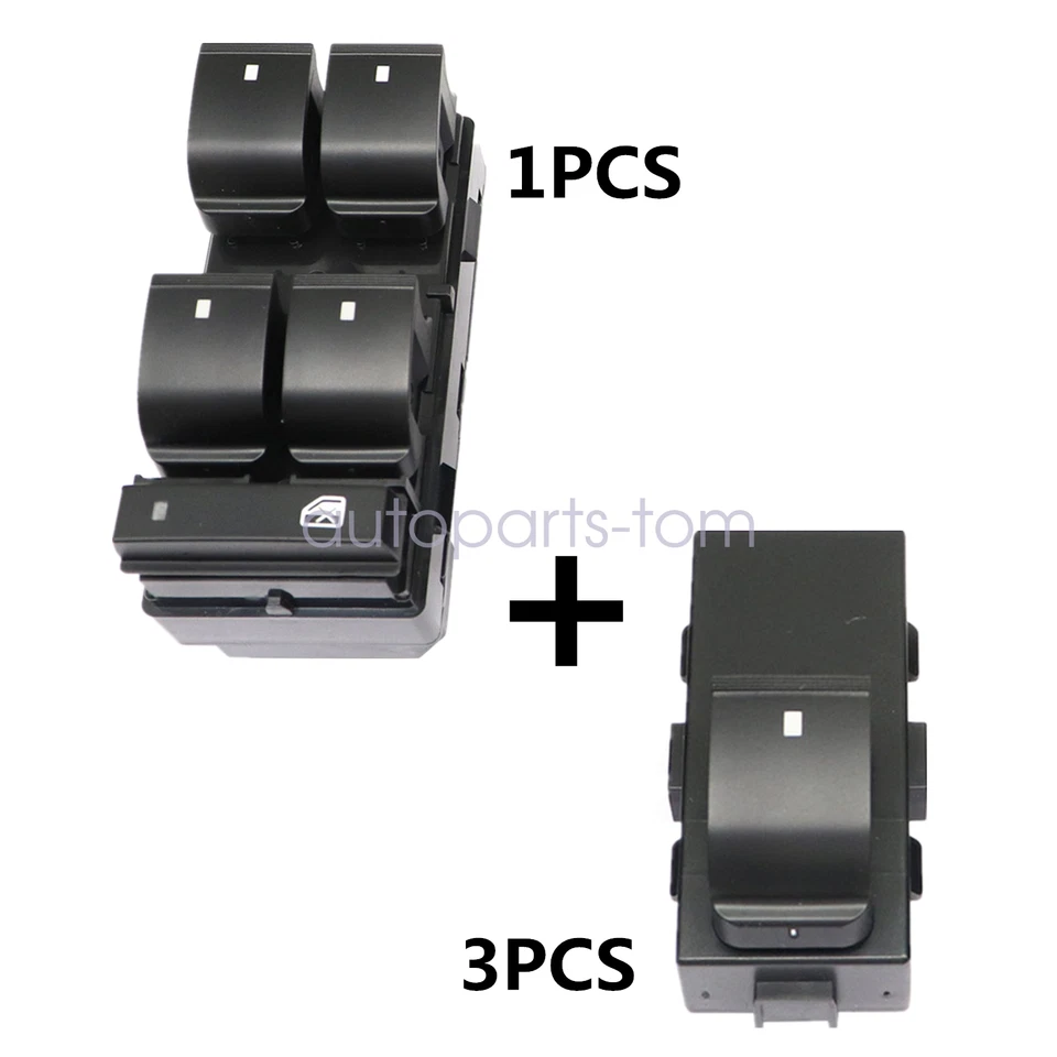 Interruptor maestro de ventana eléctrica para conductor Chevy Silverado GMC*1 y lado del pasajero*3 Foto 4 de 4