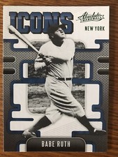 2021 Panini Absolute Green Parallel Icons Babe Ruth New York Yankees