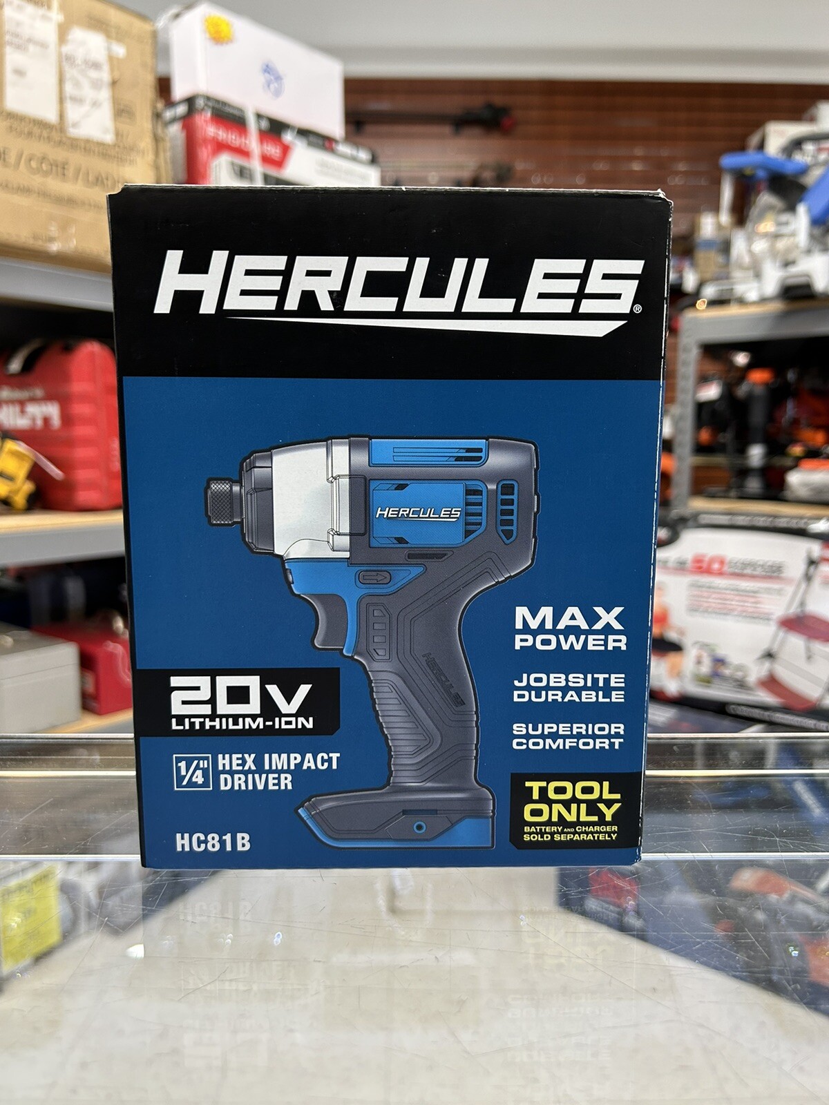 Hercules HCB81B 20V Lithium Ion 1/4" Compact Hex Impact Driver TOOL