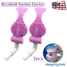 2XDental Bite Block Saliva Ejector Suction Tube Mouth Opener Prop Lip Dry Shield