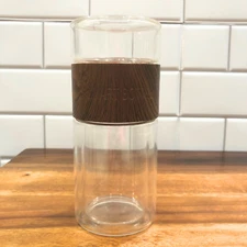 Tea Infuser Double Wall Glass / Glass Smart Bottle 0032