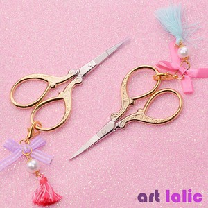 Gold-Plated-Nail-Scissor-Bead-Tassel-Pendant-Cuticle-Cutter-Manicure-Nail-Art