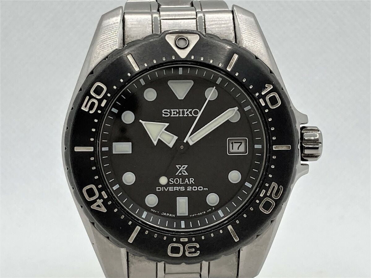 SEIKO Prospex Diver's 200M Solar Boy's Wristwatch Titanium SEIKO Prospex Diver's 200M Solar Boy's Wristwatch Titanium