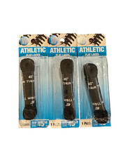 3 Pairs FLAT Athletic 45 Inch Sneaker SHOELACES - Shoe Lace Strings Black 114 cm