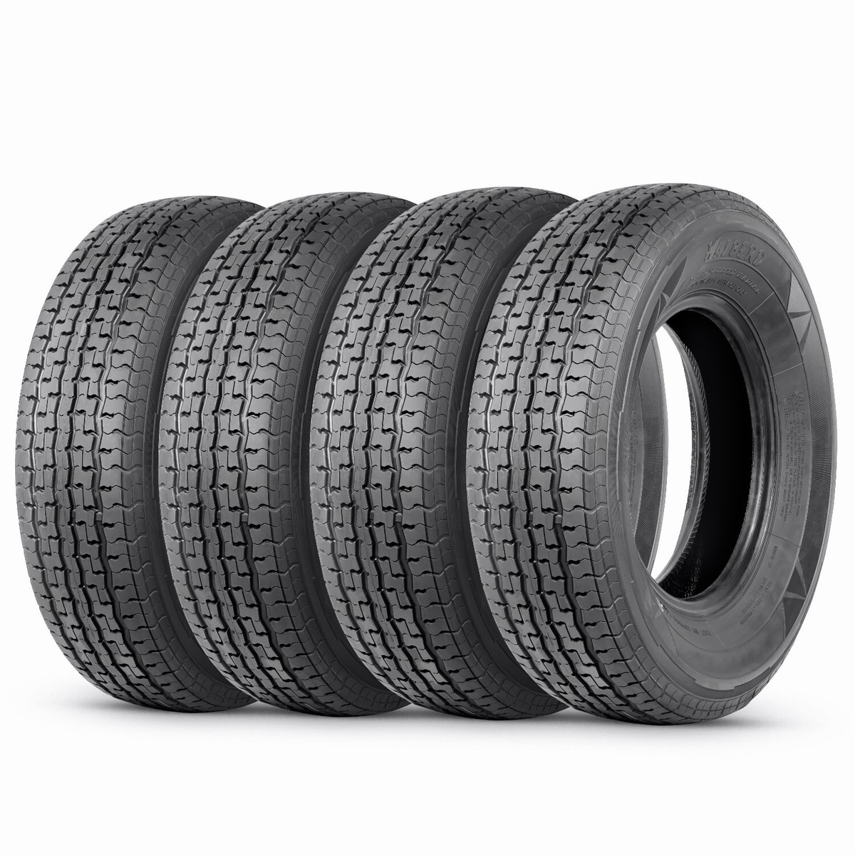 Halberd Premium ST225/75R15 Trailer Tire - 10 Ply Radial - Tubeless - 80 Psi