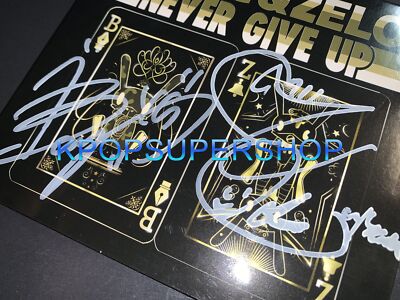 B.A.P Bang Yong Guk & Zelo Never Give Up Album Autographed Signed