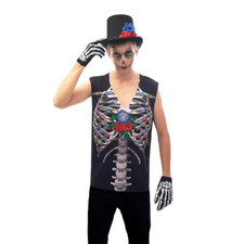 Partyholic Mister Skeleton Costume One Size/Universal