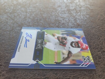 2022 Leaf Draft Rookie Blue ZONOVAN KNIGHT Auto #BA-ZX1 - New York