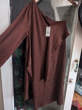 Next Bronze One Shoulder Dress S