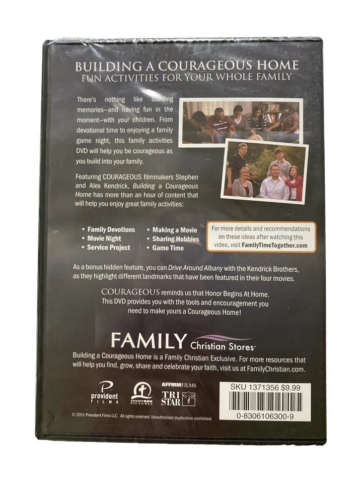 Building a Courageous Home DVD Family Christian Store Exclusive NEW SEALED! - Image 2 of 4