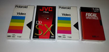 4 Blank VHS Video Cassette Tapes Lot T-120 Polaroid JVC Focal NEW  SEALED