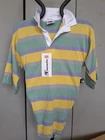 XLARGE (46") CLASSIC COMBED COTTON STRIPED RUGBY SHIRT