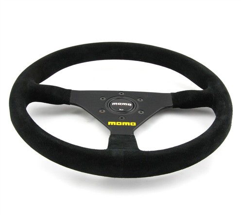 Momo Wildleder Sportlenkrad Modell mod. 78 350mm schwarz black steering wheel vo - Bild 5 von 5