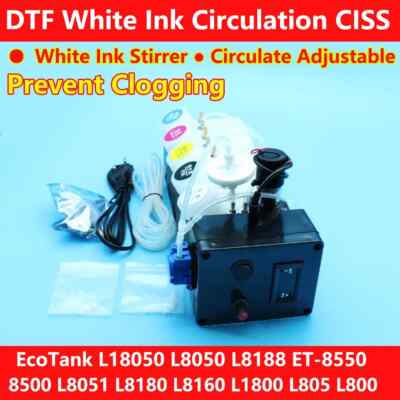 DTF Ink System CISS For Epson Et8550 L1800 L800 L805 L8050 XP600 Printer