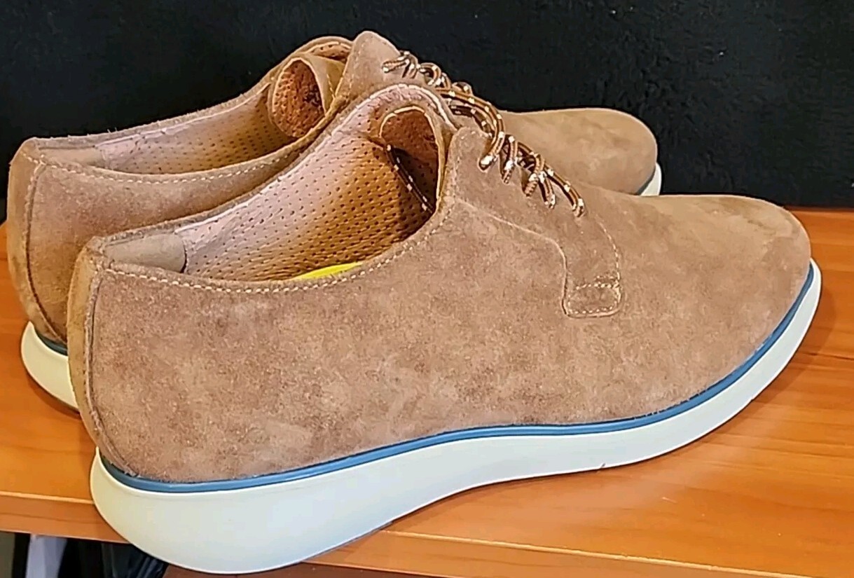 SAOLA Scarpe da uomo in pelle Florsheim Comfortech Flexsole. Scamosciato marrone taglia 7 5 M