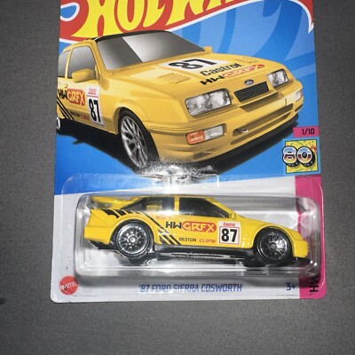 Hot Wheels Kroger Exclusive Yellow '87 Ford Sierra Cosworth, 2/250