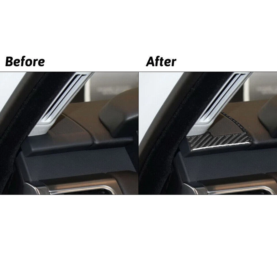 Ajuste de aire lateral interior del marco superior de ventilación de fibra de carbono para Land Rover Range Rover Foto 3 de 4