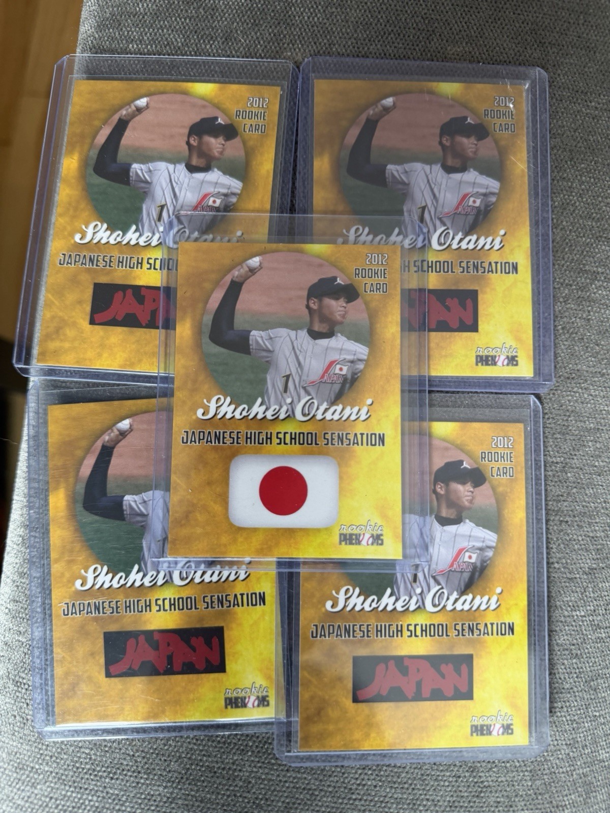 Shohei Ohtani 2012 Hanamaki Higashi High School Gold Pitching (Lots of 100)