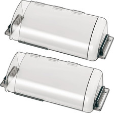 2 Pack Adjustable Air Vent Deflector, 9  -15  Transparent Deflector for Ceiling R