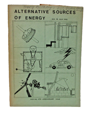 Alternative Sources Of Energy 1975 4th Anniversary Issue magazine