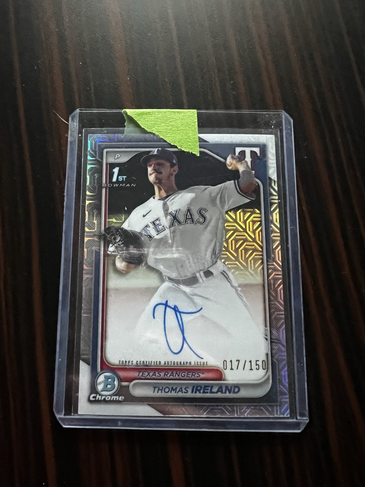 2024 Bowman Chrome 1st Choice /150 Auto Thomas Ireland Refractor #CPA