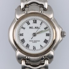 Orologio Donna MG.MA. Acciaio Silver Quadrante Romano Quartz Elegante Vintage