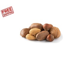 Assorted Mixed Nuts In Shell: Almonds, Walnuts, Pecans - 1 LB Pack