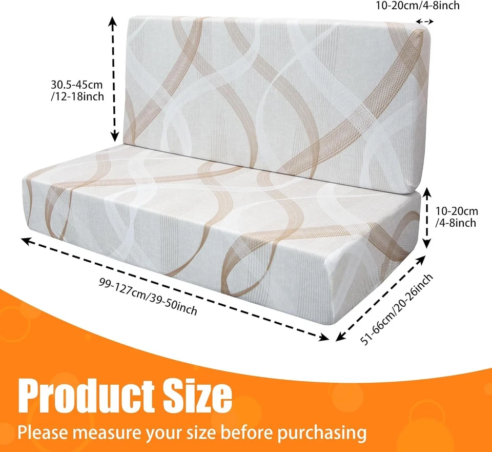 Fundas de cojín Rv Dinette, funda de cojín elástica con impresión para cámper, cojín para autocaravana S Foto 2 de 4