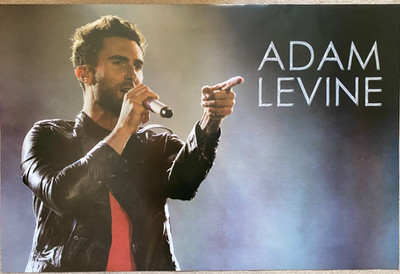 Rare ADAM LEVINE MAROON 5 - Large Original Promo Poster 2005-2010 90x60cm