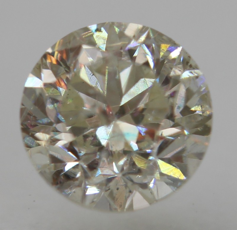 0.42 Carat J SI2 Round Brilliant Natural Enhanced MINED Diamond 4.97mm W VIDEO