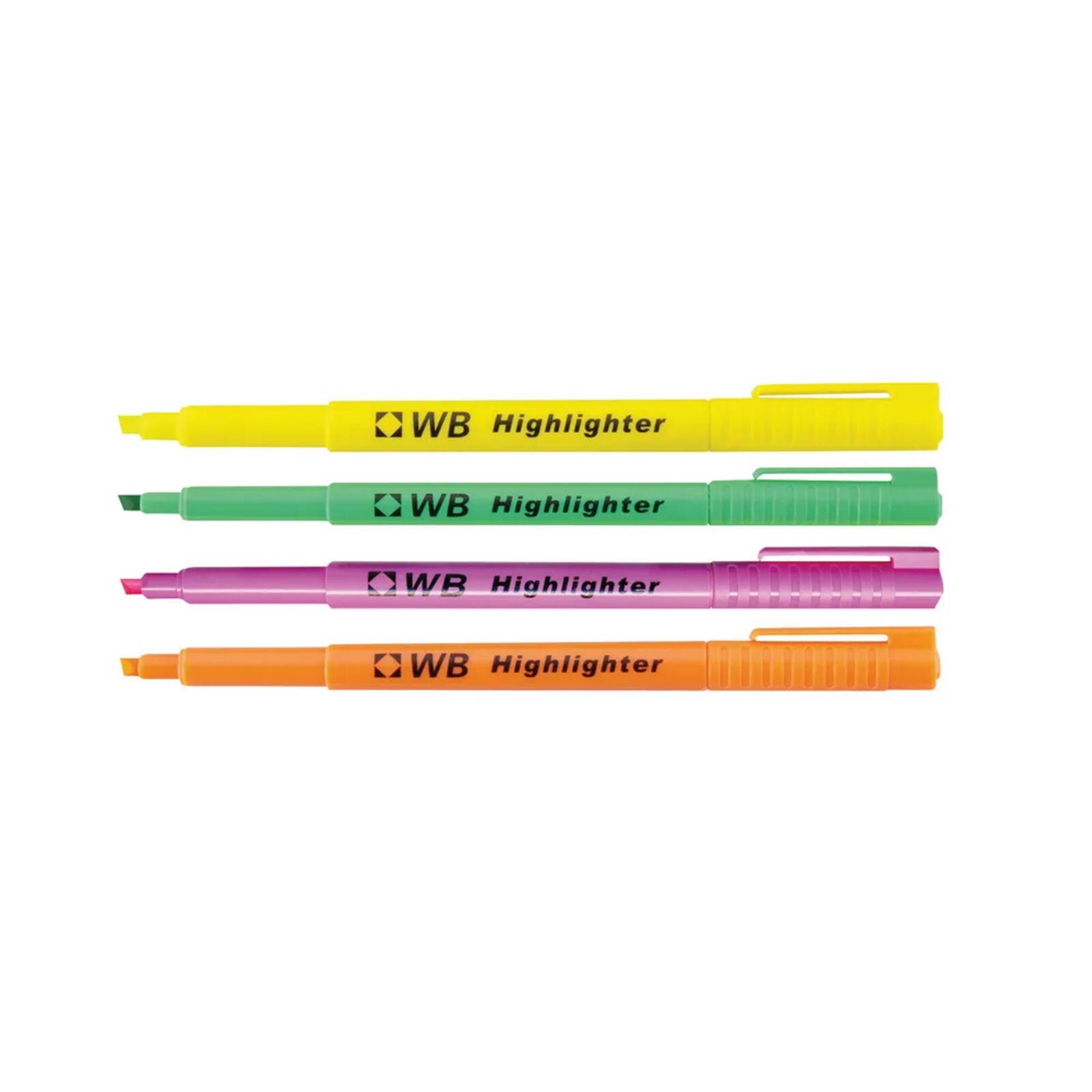 Assorted Highlighter Pens - Pack of 4 (WX93206)