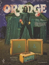 2008 Orange Guitar Amps - Jim Root Slipknot Guitarist - Magazine Print Ad Photo