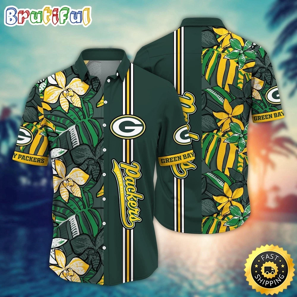 football Green Bay Packerss Hawaiian Shirt Flower Chic Aloha Fashion
