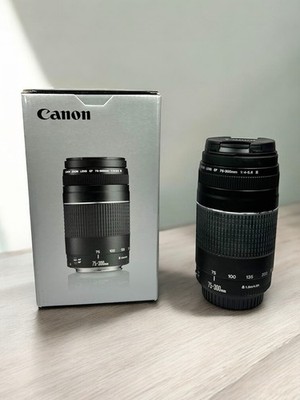 New Canon EF 75-300mm f/1.4-5.6 III Auto & Manual Zoom Lens