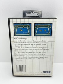SEGA MASTER: Pro Wrestling *NO MANUAL & FREE SHIPPING*