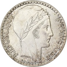 [#1213436] France, 20 Francs, Turin, 1934, Paris, Silver, MS, Gadoury:852, KM:87
