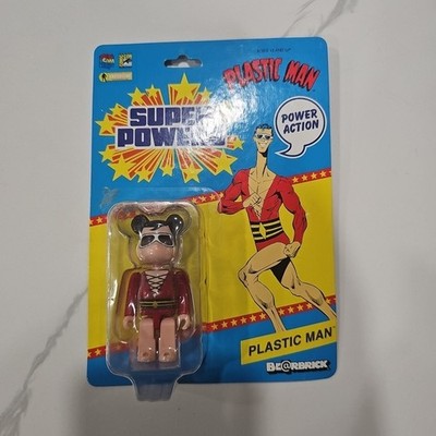NIP 2012 Bearbrick Super Powers Plastic Man Figure Comic Con Exclusive