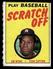 1970 TOPPS JIM WYNN NNO VG SCRATCH-OFFS BASEBALL HOUSTON ASTROS