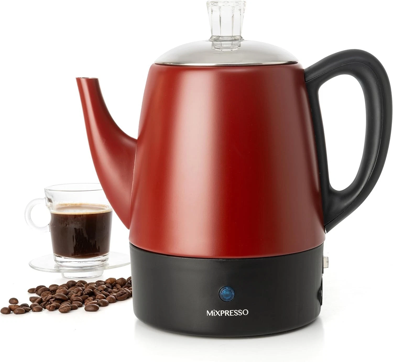 Electric Percolator Coffee Pot 4 Cup Stainless Steel Coffee Percolator Keep Warm