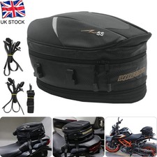 Motorcycle Seat Tail Bag Waterproof Luggage Pack Rear Storage Saddle Large Bag